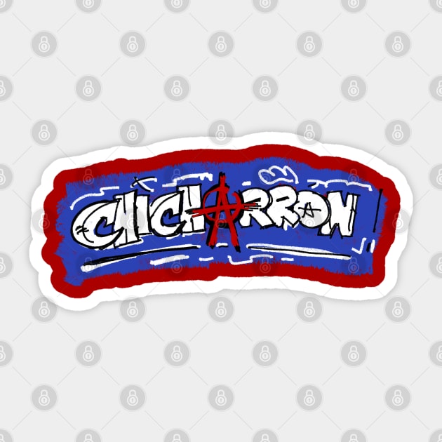 Chicharron Spray Painted Logo Sticker by Neon-Light